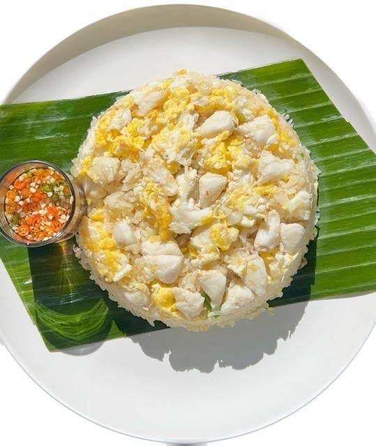 Real Jumbo Lump Crab Meat Fried Rice.